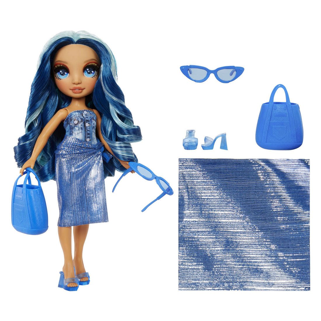 Rainbow High Swim Style Fashion Doll - 28 cm - Skyler (Blue)