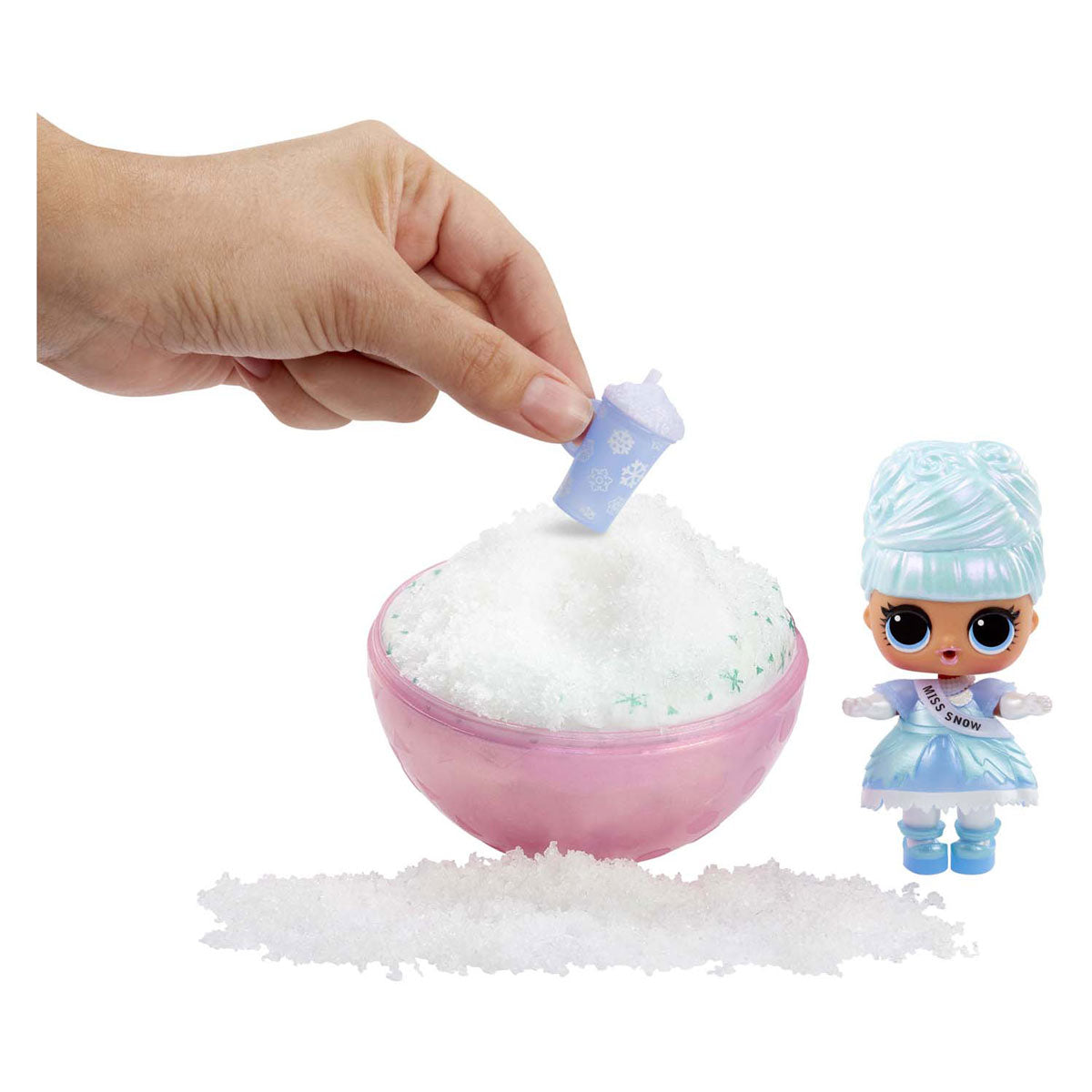 Lol verrassing winter sneeuw tots mini pop in bal