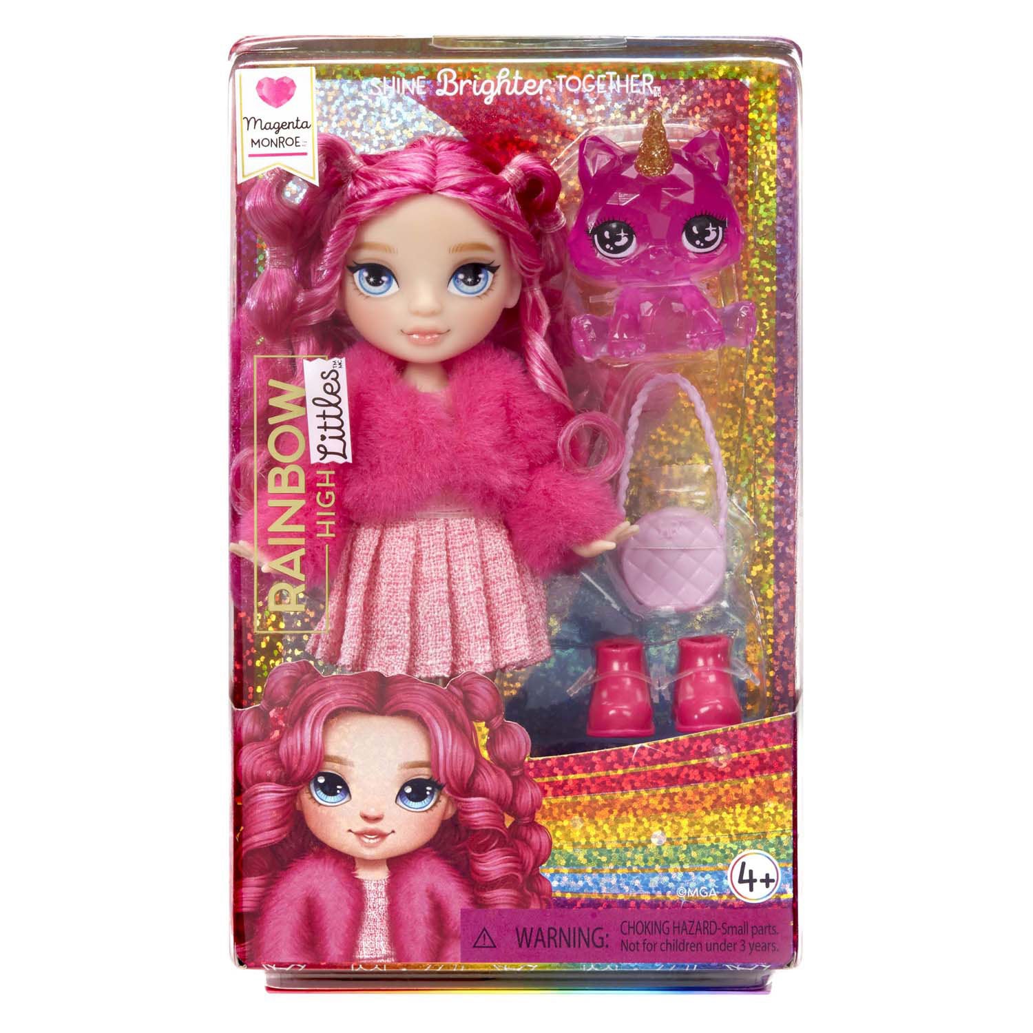 Regenboog hoge modepop magenta