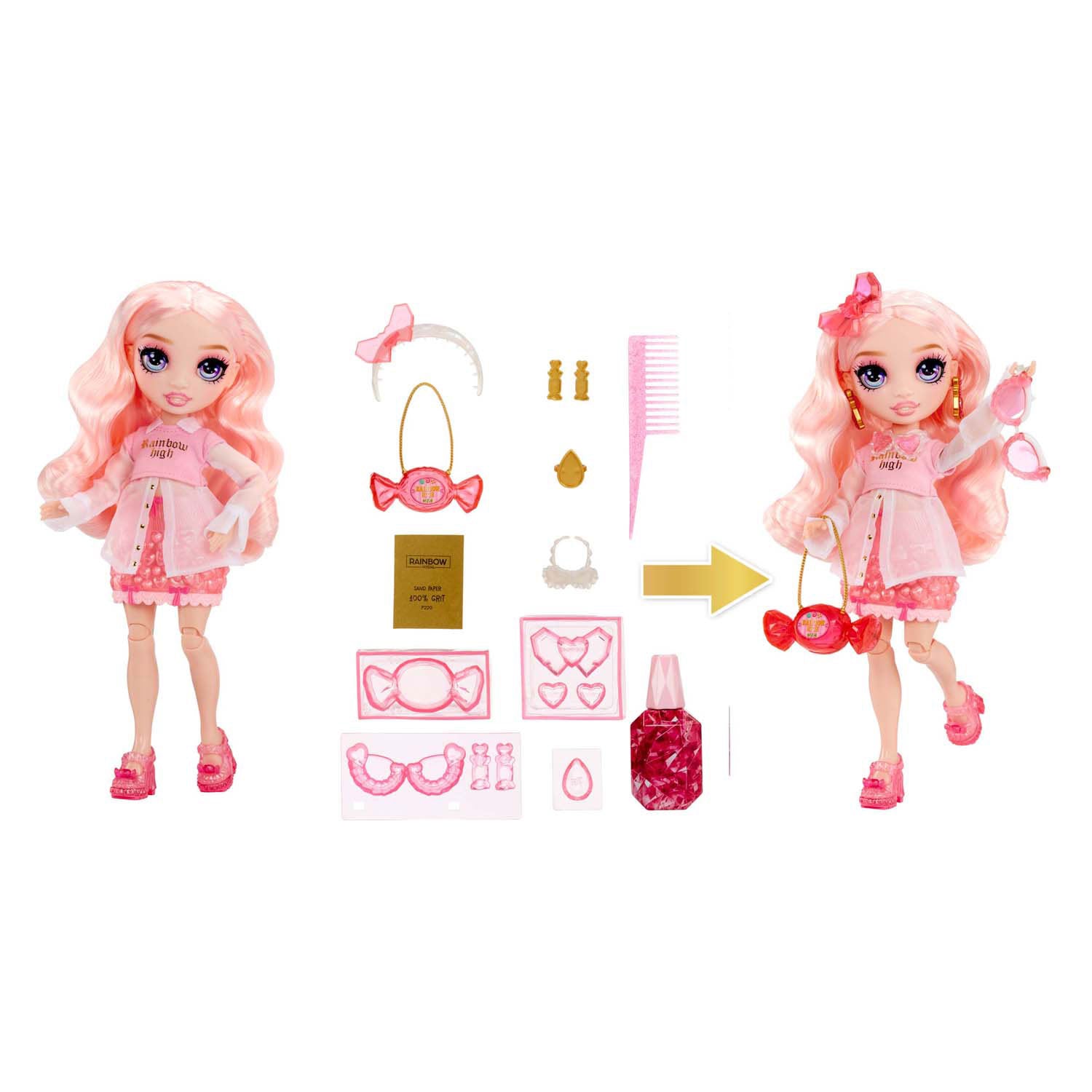Mga entertainment regenboog hoog kristal mode modepop - bella