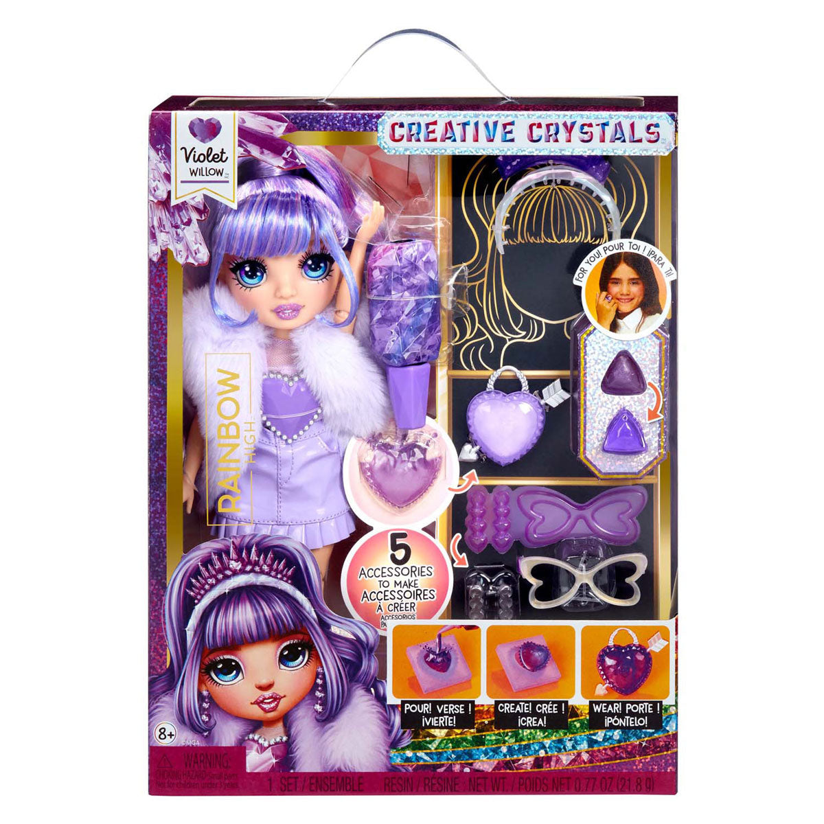 Mga entertainment regenboog hoog kristal mode modepop - violet