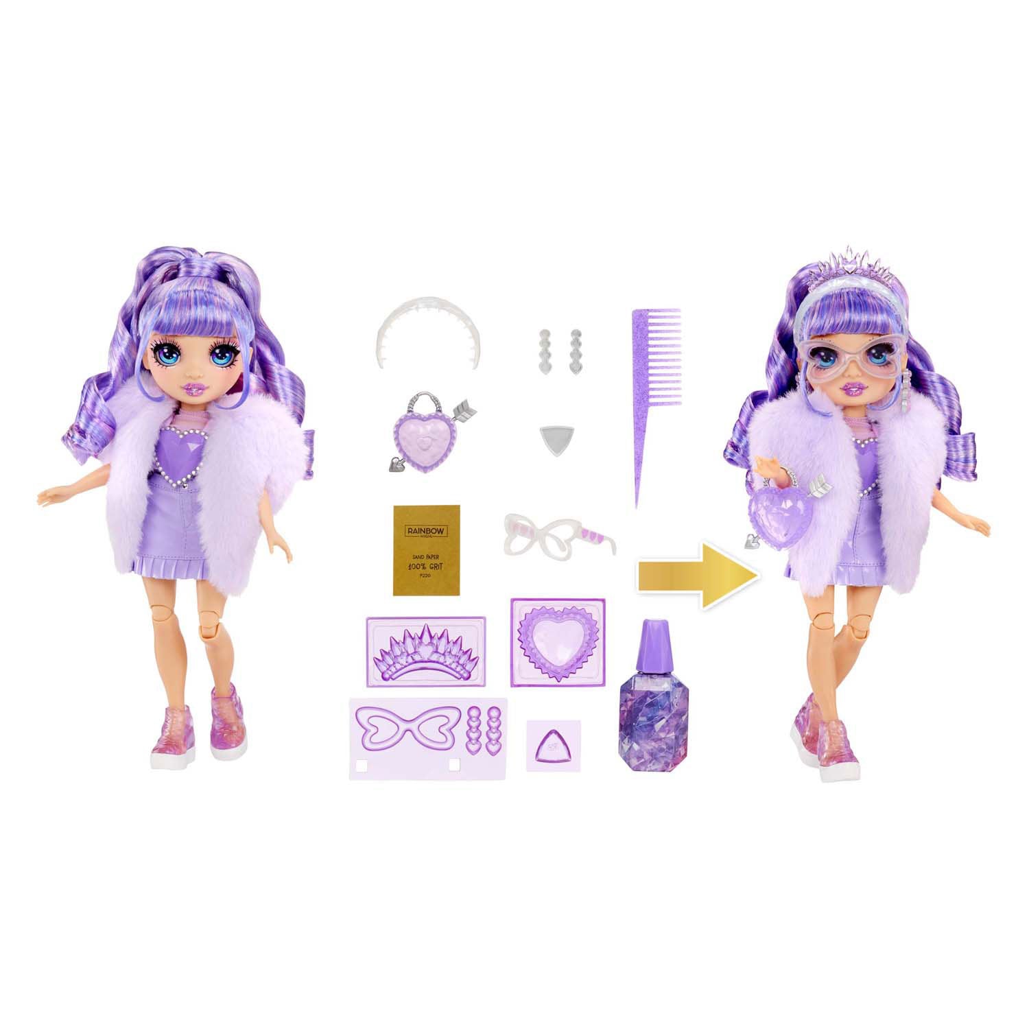 Mga entertainment regenboog hoog kristal mode modepop - violet
