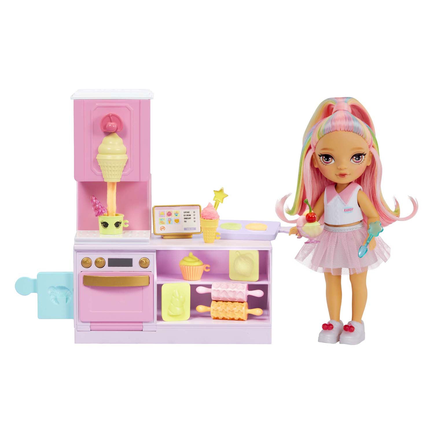 Mga regenboog hoge kleine compacte speelset winkel