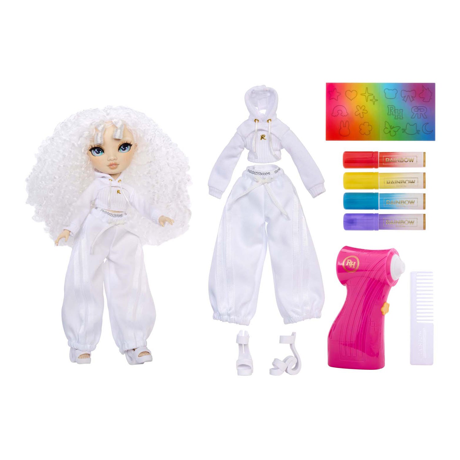 Mga entertainment rainbow high air brush create modepop - green eyes