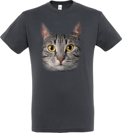 T-shirt grijs kat