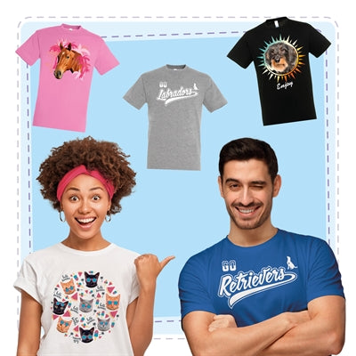 T-shirt grijs kat