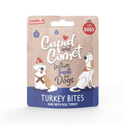 Cupido komeet kerstdiner kerstsok hond