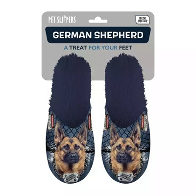 Pantoffel duitse herder donkerblauw