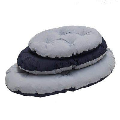 Palissander hondenkussen stoer mucky ovaal grijs navy