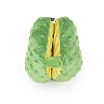 Palissander avocado met tennisbal pluche