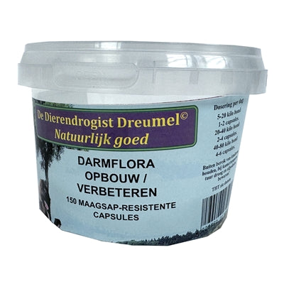 Dierendrogist darmflora opbouw verbeterde capsules
