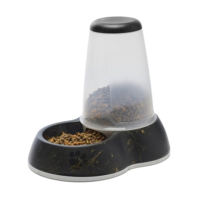 Savic voerdispencer loop marmer zwart goud