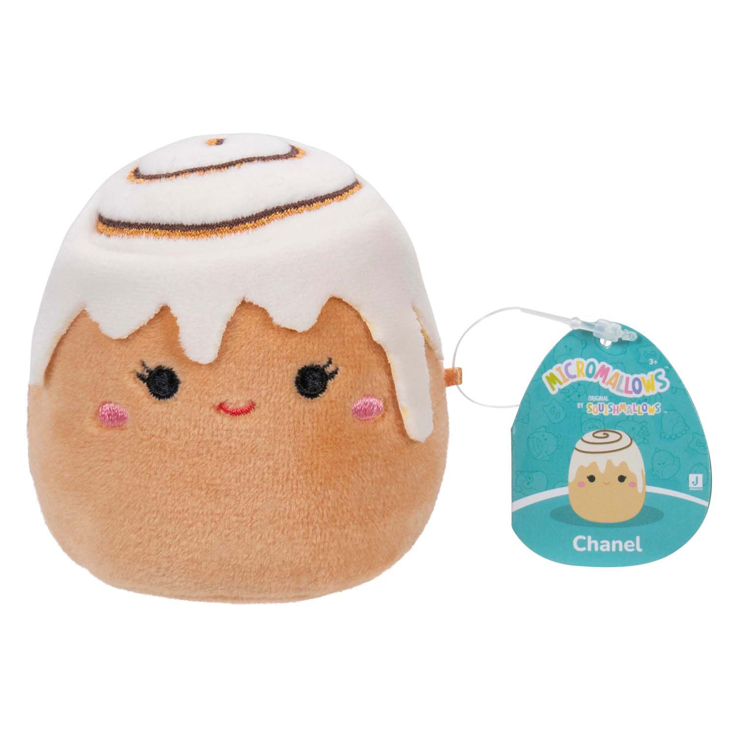 Squishmallows knuffel pluche - micromallows chanel, brina, lucia, tenise, 4-pack