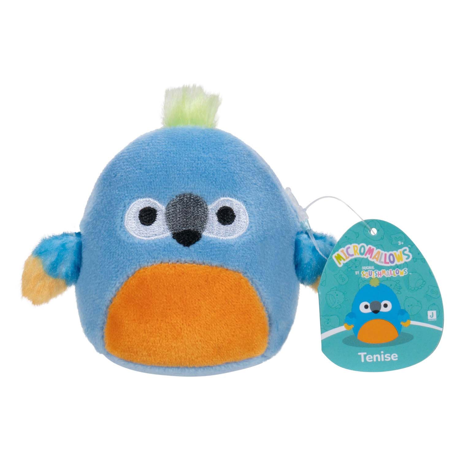 Squishmallows knuffel pluche - micromallows chanel, brina, lucia, tenise, 4-pack