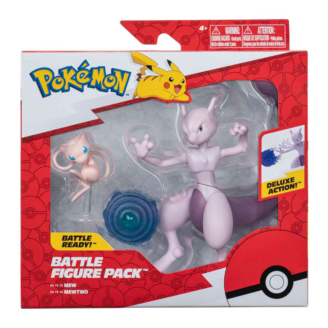 Jazwares pokémon battle figuren mew en mewtwo