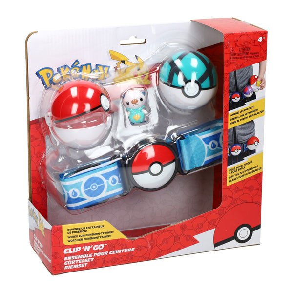 Jazwares pokémon clip n go met riem speelset oshawott