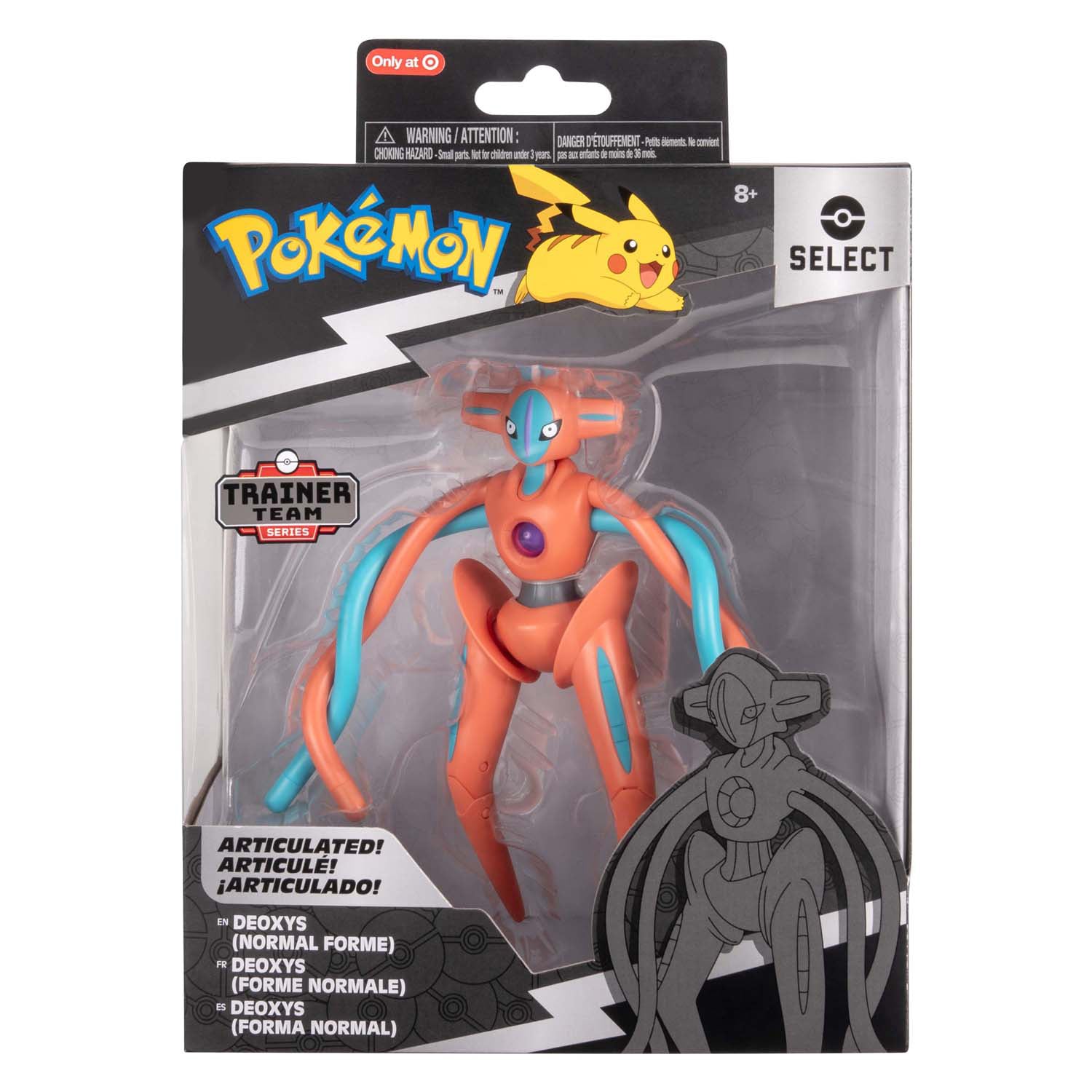 Jazwares pokémon select figuur deoxys, 15cm