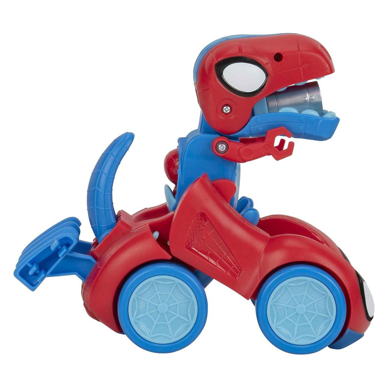 Jazwares spidey and amazing friends - spidey-rex racevoertuig