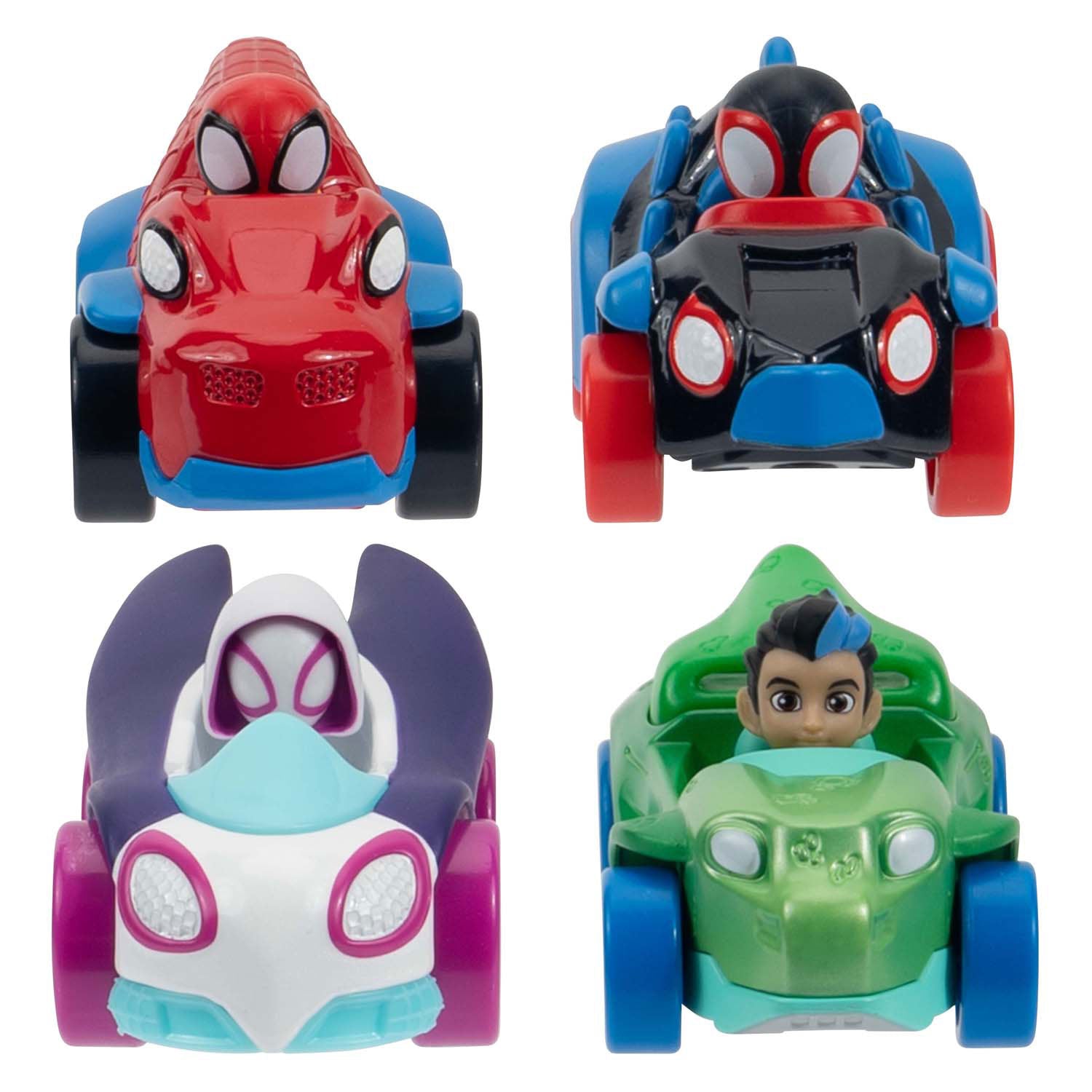 Jazwares spidey and friends - metalen voertuigen, 4dlg.