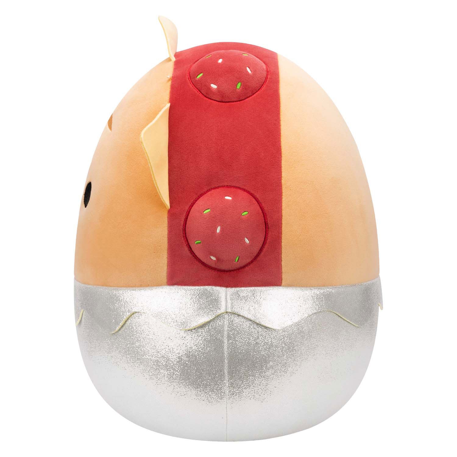 Squishmallows knuffel pluche - gehaktbal sandwich, 40cm