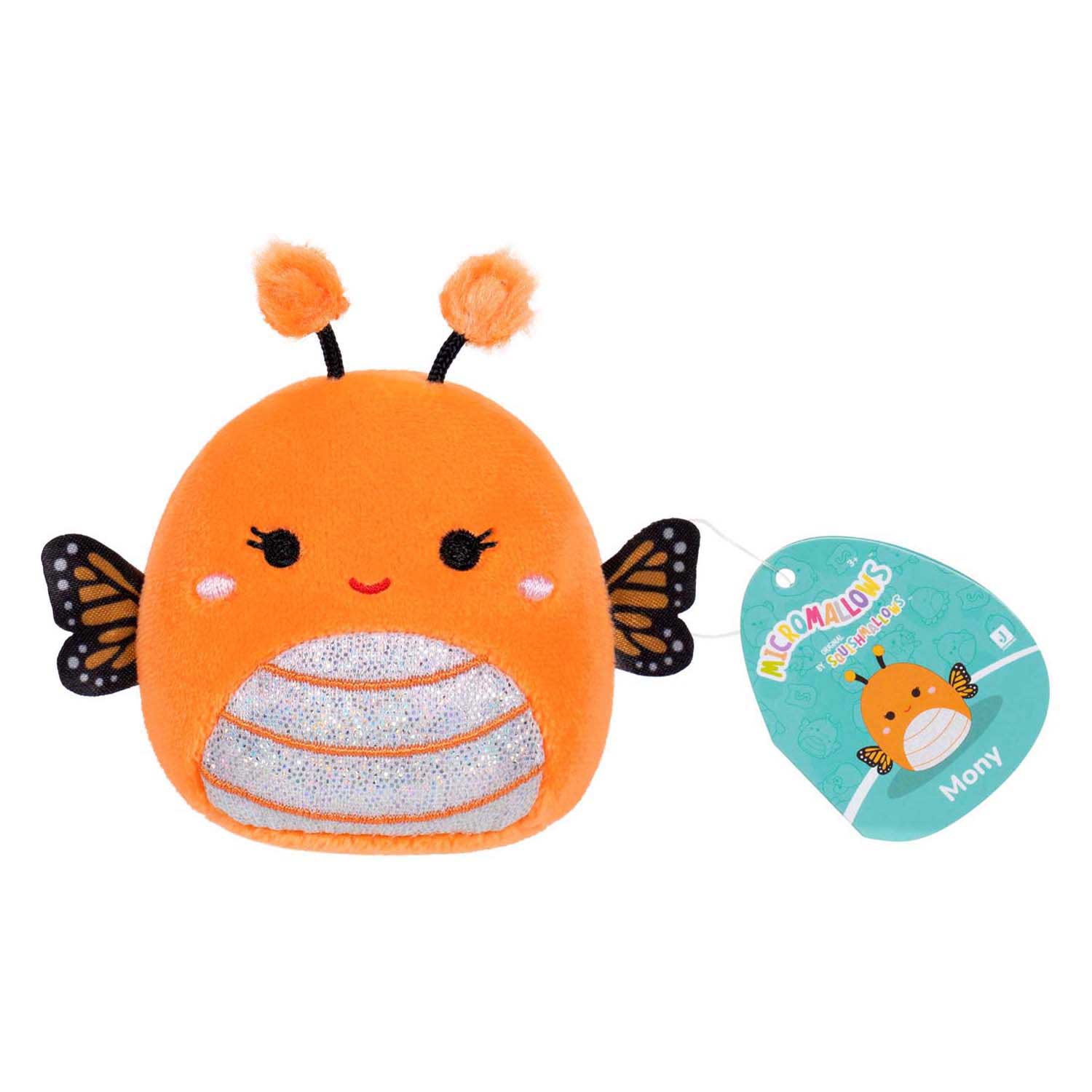 Jazwares squishmallows knuffel pluche - micromallows mony, tristan, victoria - 3dlg.