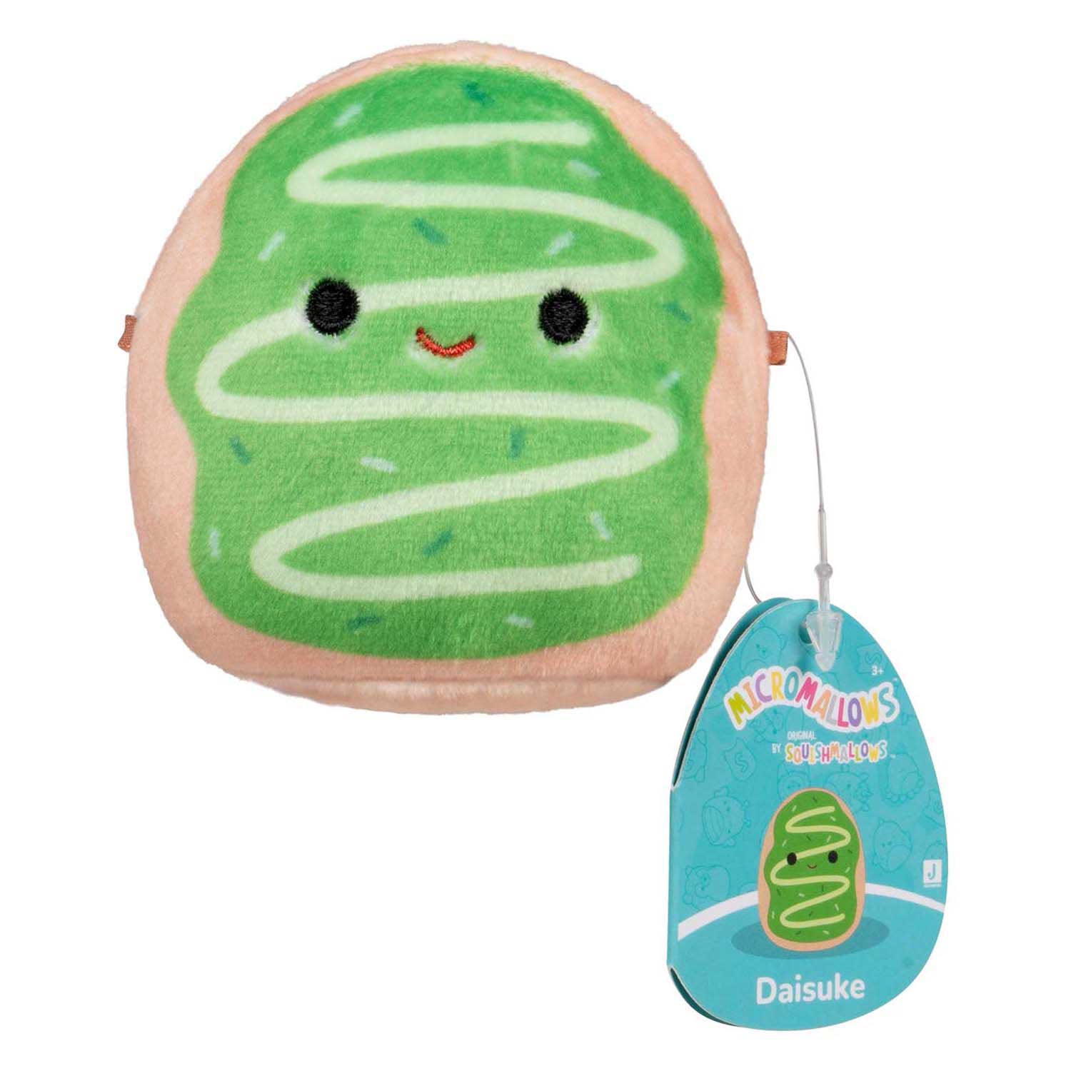 Jazwares squishmallows knuffel pluche - micromallows ingred, amelie, daisuke - 3dlg.