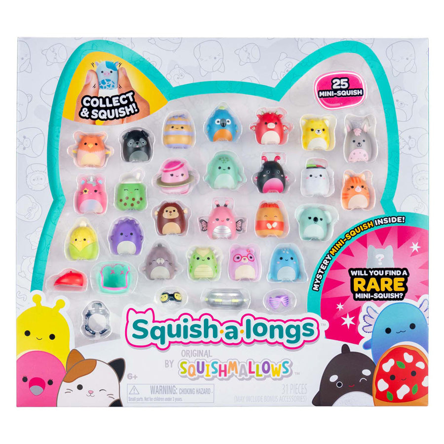 Jazwares squishmallows - squish-a-longs speelfiguren style 1 - 25dlg.