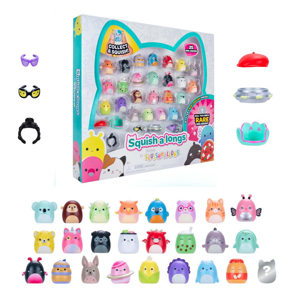 Jazwares squishmallows - squish-a-longs speelfiguren style 1 - 25dlg.