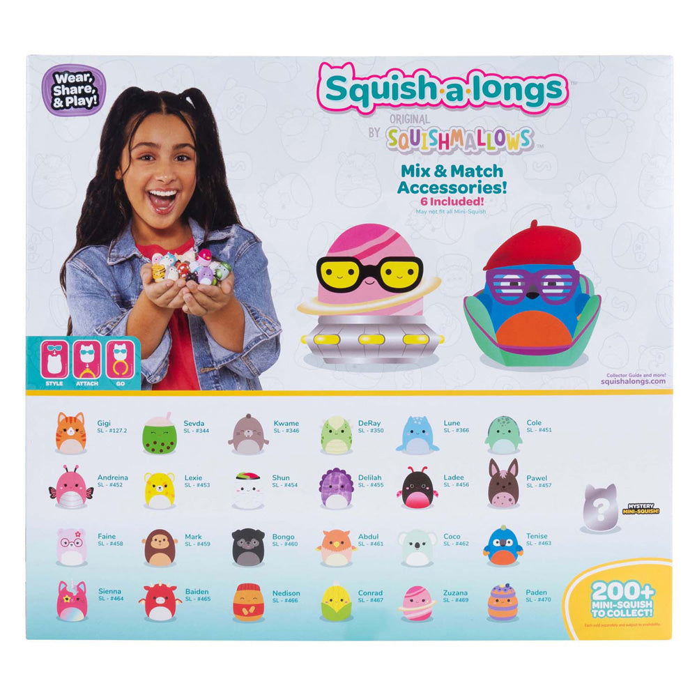 Jazwares squishmallows - squish-a-longs speelfiguren style 1 - 25dlg.