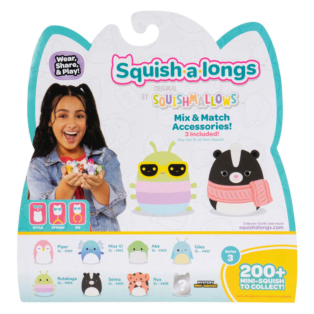 Jazwares squishmallows - squish-a-longs speelfiguren style 1 - 8dlg.