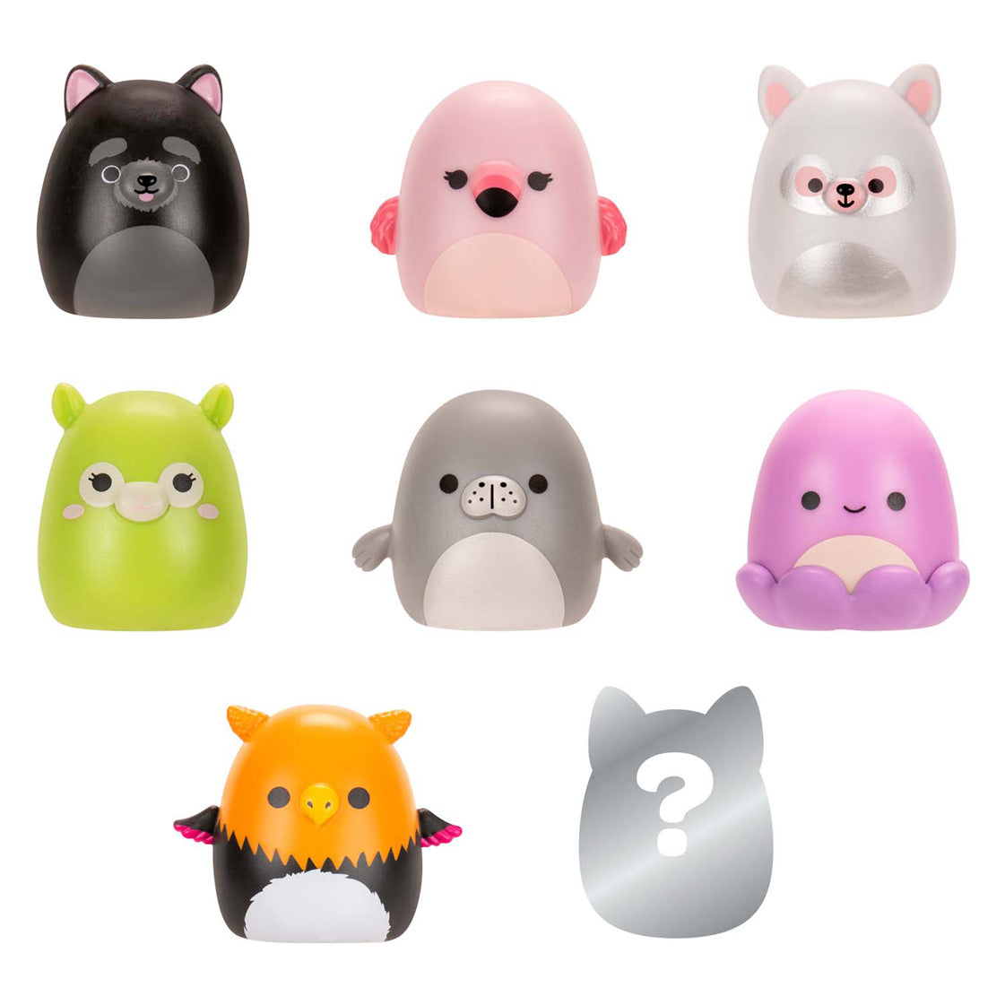 Jazwares squishmallows - squish-a-longs speelfiguren style 3 - 8dlg.
