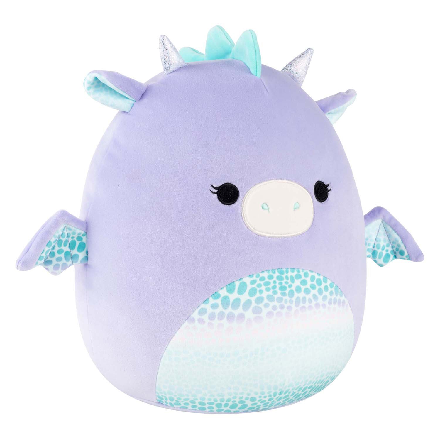 Jazwares squishmallows knuffel pluche - drow the purple dragon - 30cm