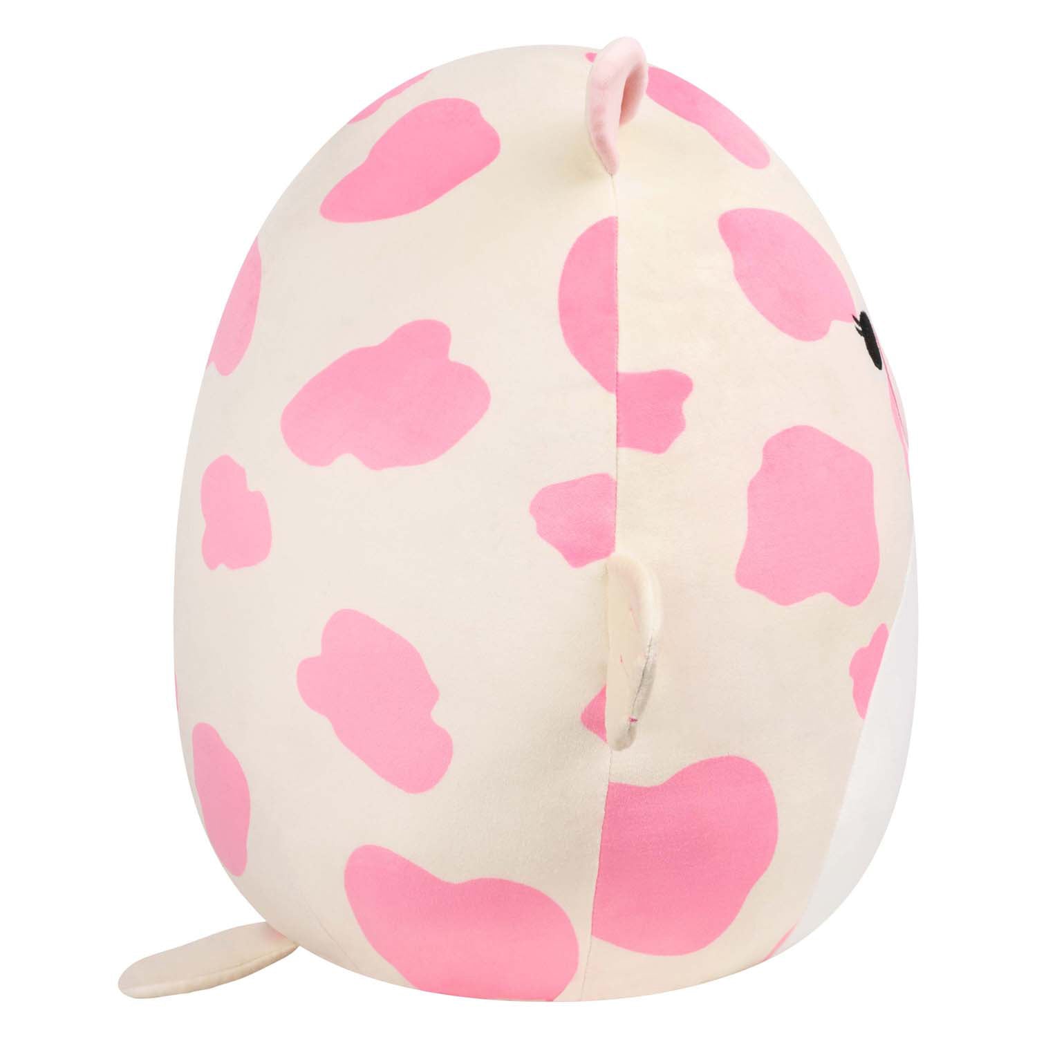 Jazwares squishmallows knuffel pluche - mondy the pink spotted white sea cow - 40cm