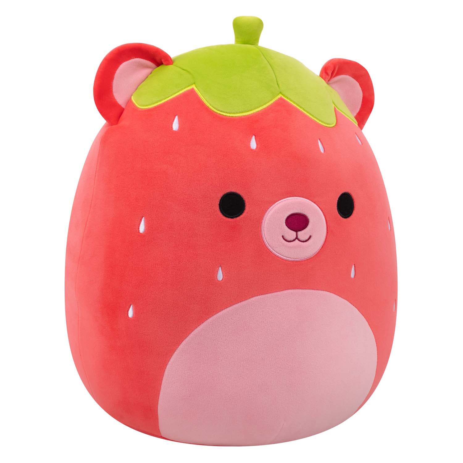 Jazwares squishmallows knuffel pluche - romeo the red bear strawberry - 40cm
