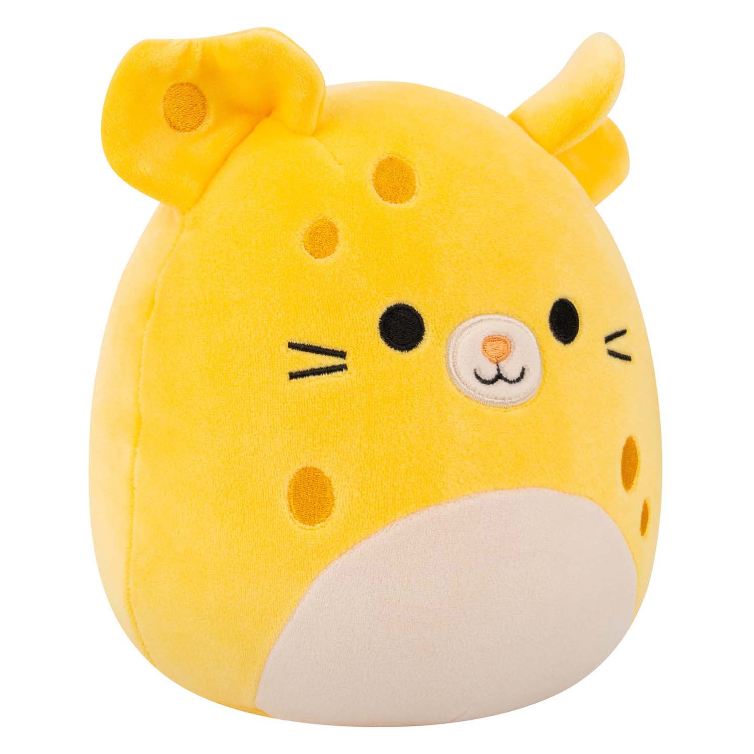 Jazwares squishmallows knuffel pluche - amelia the cheese mouse - 19cm