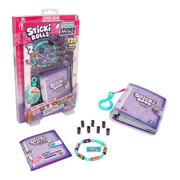 Jazwares sticki rolls boek en armband met 120 stickers