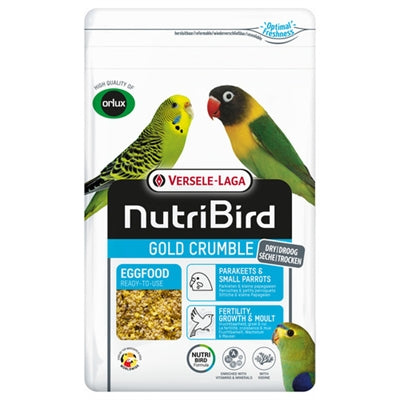 Nutribird gold crumble droog eivoer parkieten kleine papegaaien