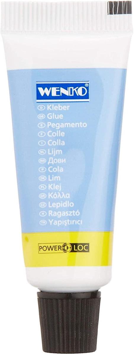 Wenko wandlijm power-loc-systeem 7 x 2 x 2 cm blauw wit zwart