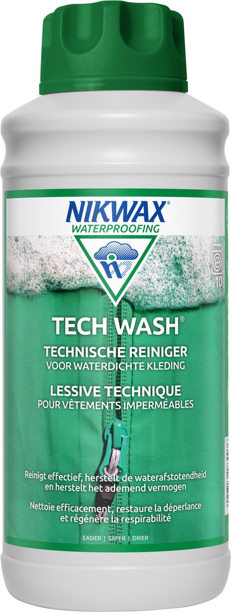 Nikwax tech wash - wasmiddel voor waterafstotend materiaal - 1 liter