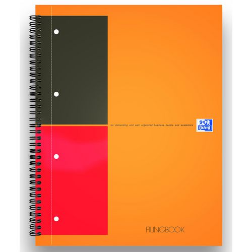 Filingbook a4+ oxford a4+ gelijnd 4-gaats karton