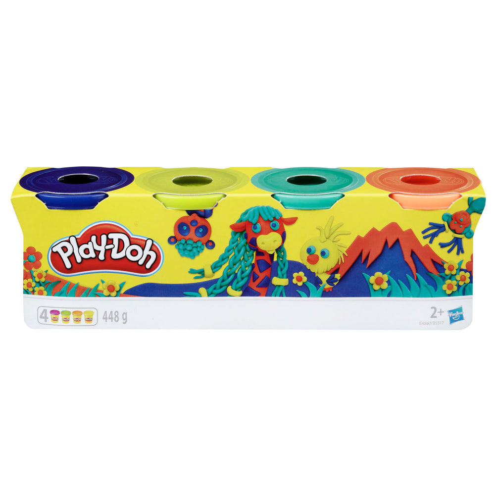 Play-Doh 4-pack (Wilde kleuren)