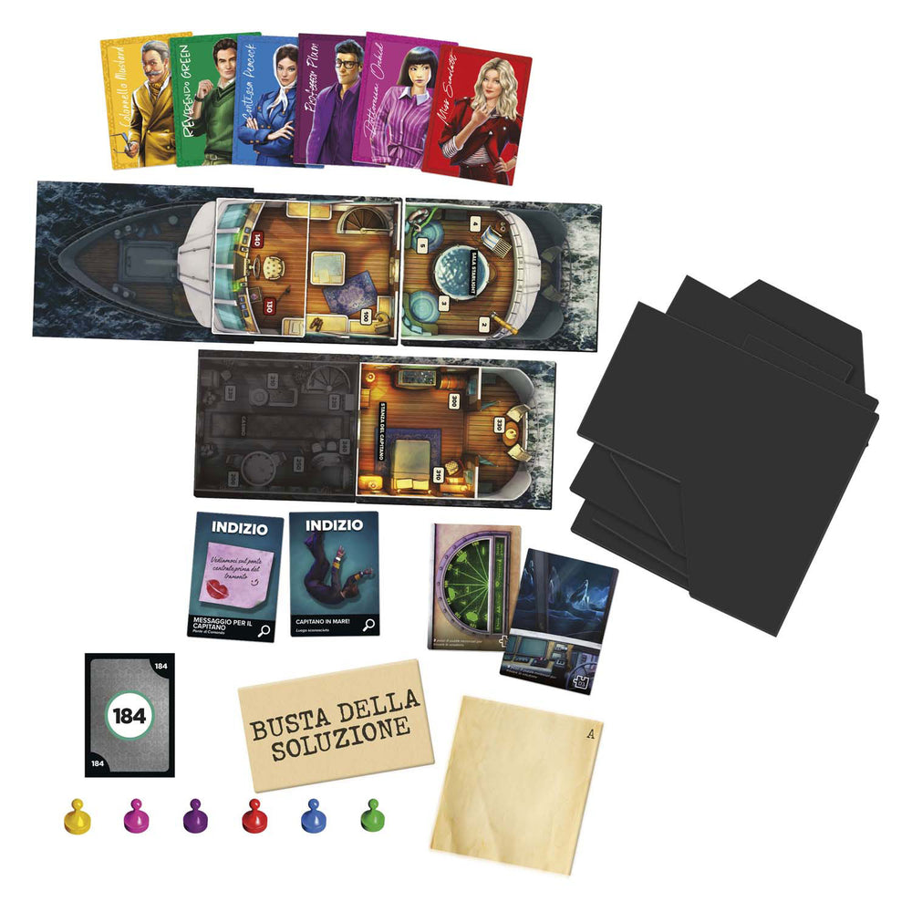 Hasbro cluedo escape sabotage op zee bordspel