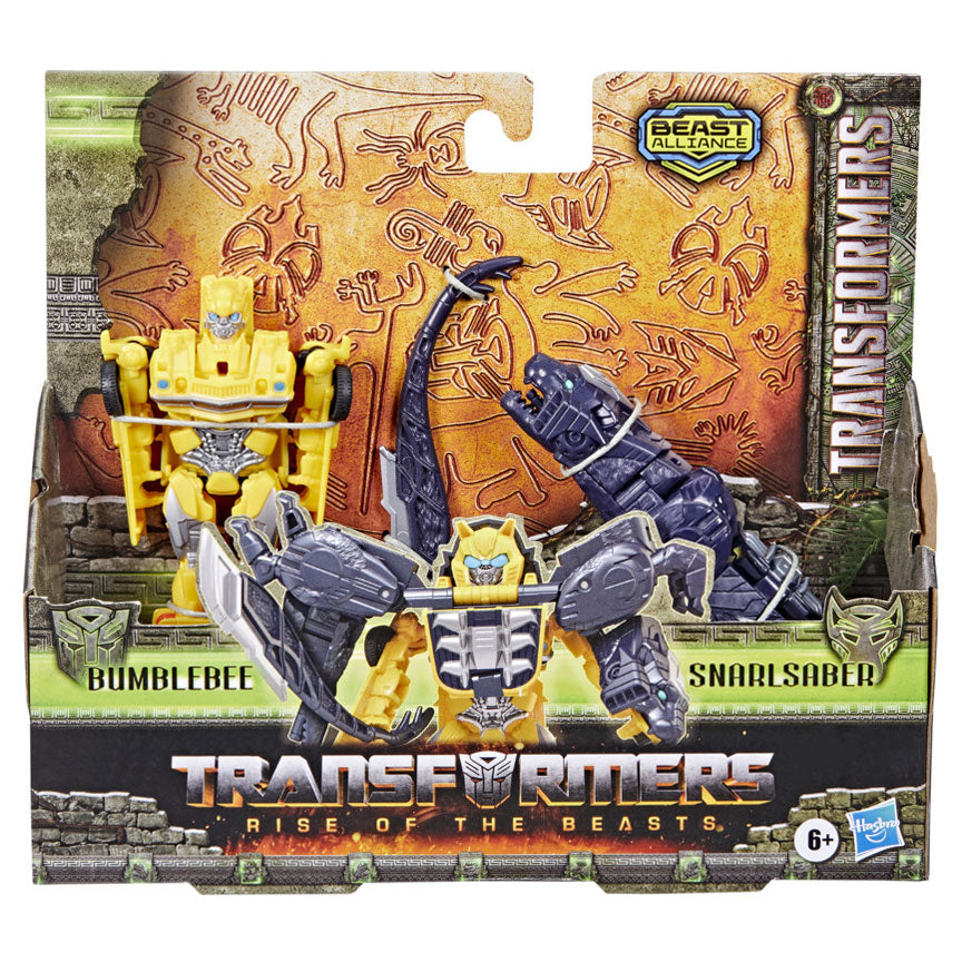 Transformers Rise of the Beasts Beast Combiner Actiefiguren - Bumblebee Snarlsaber