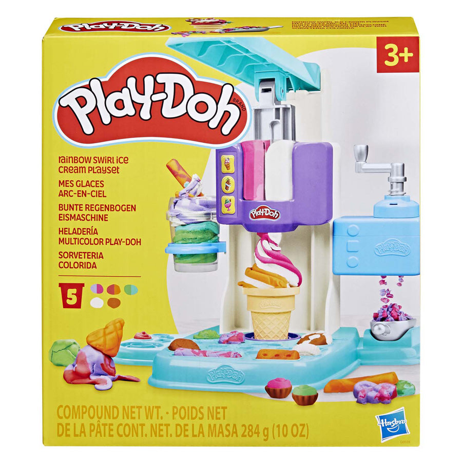 Play-doh regenboog ijsmaker speelset