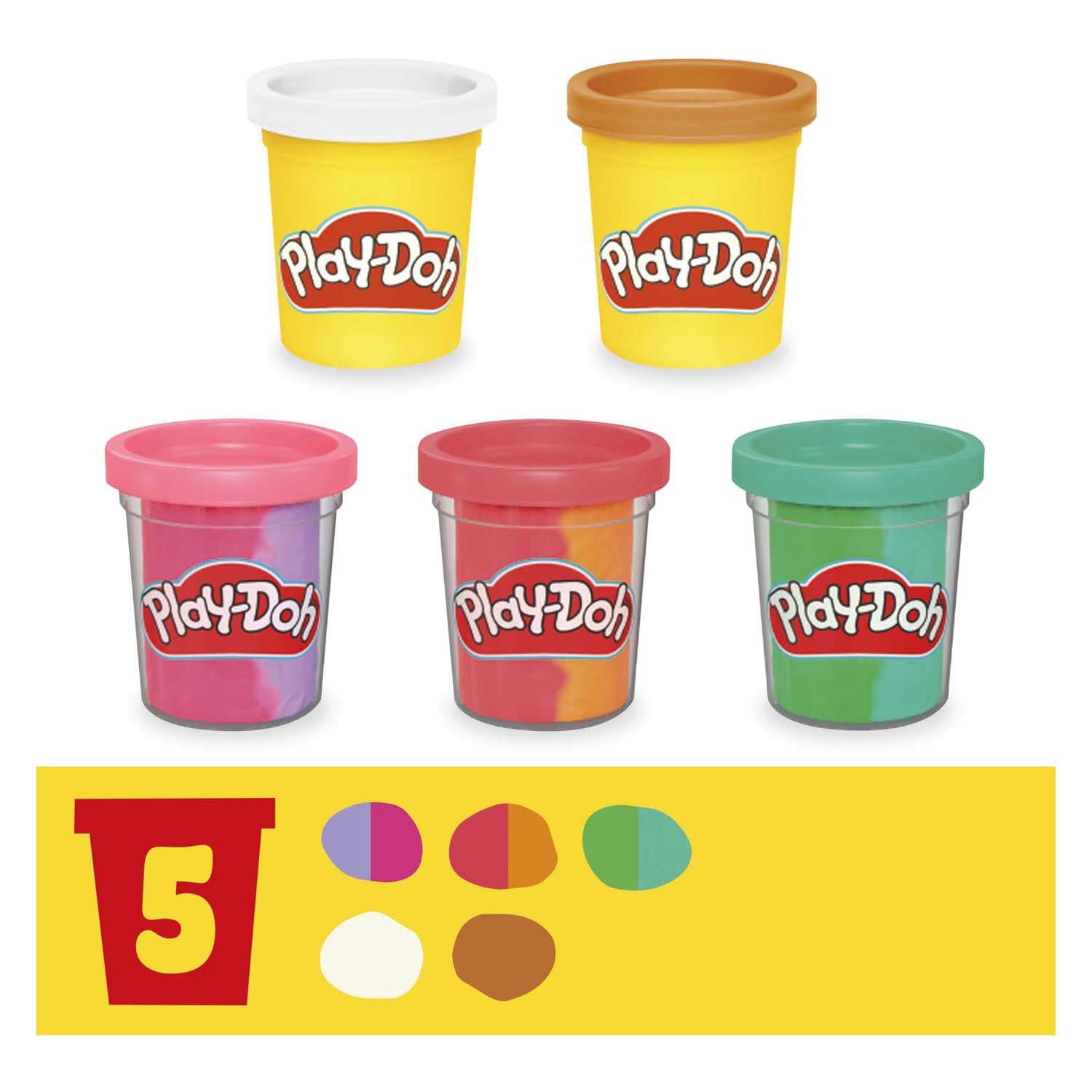 Play-doh regenboog ijsmaker speelset