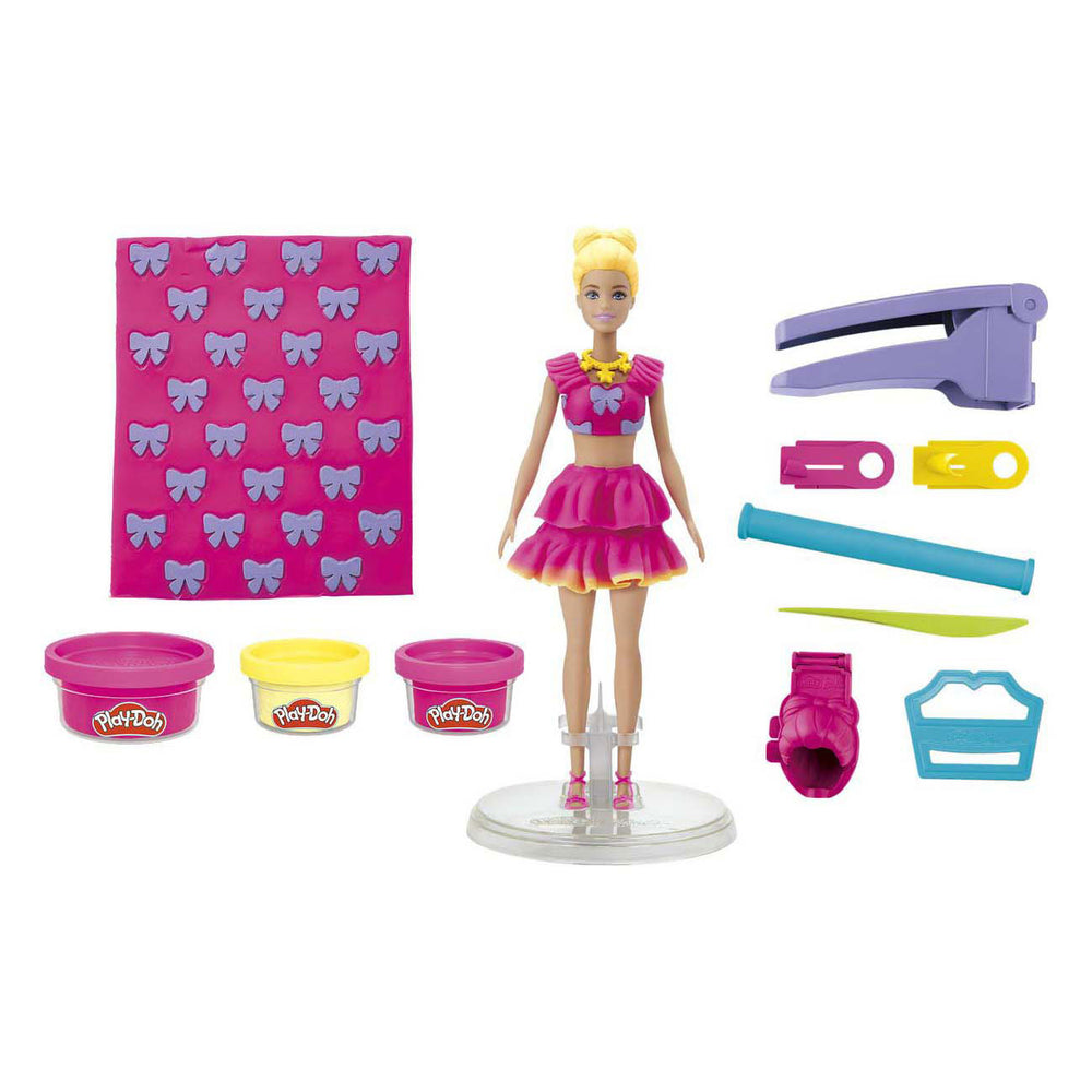 Play-doh barbie ruches en strikken - boetseerklei