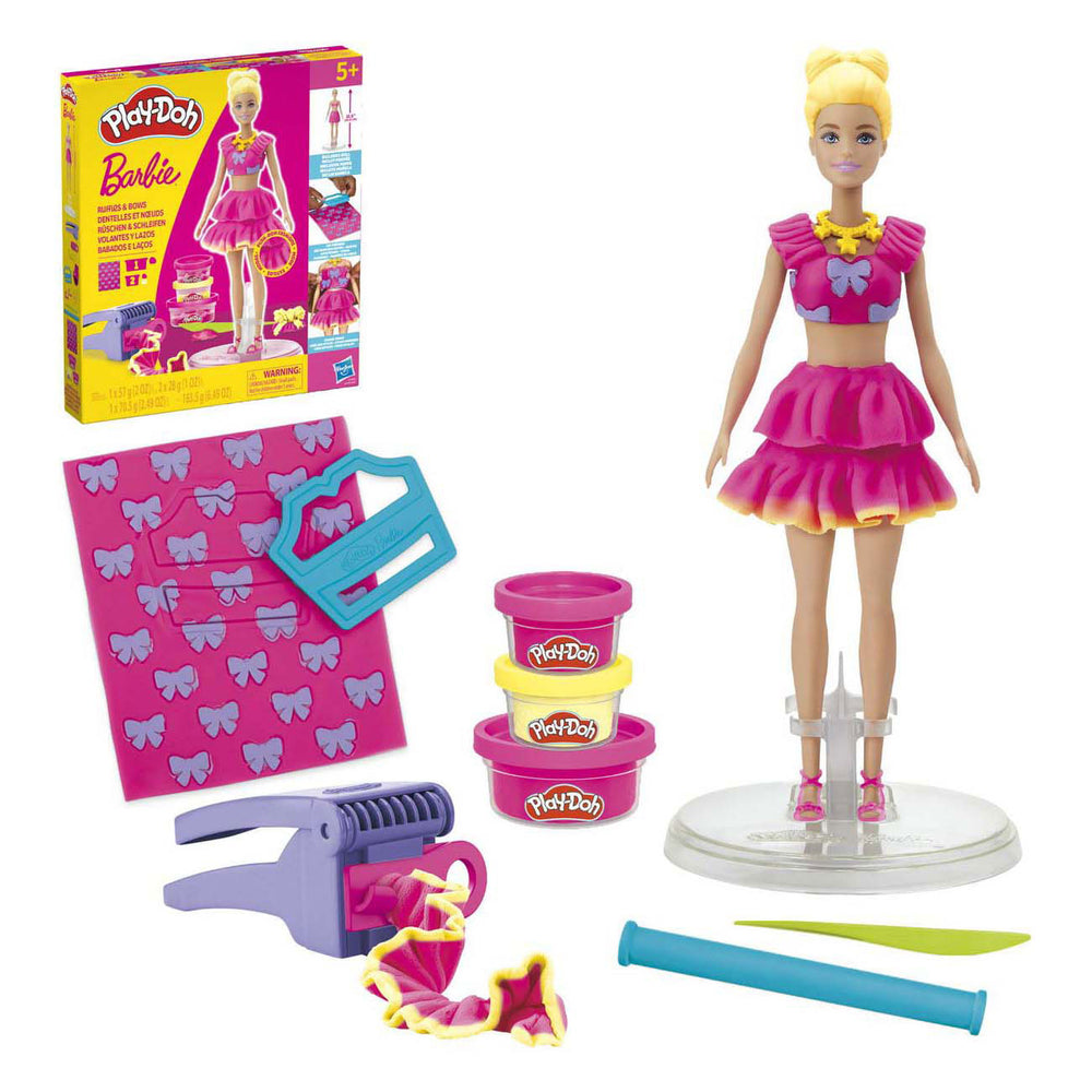 Play-doh barbie ruffles and bows