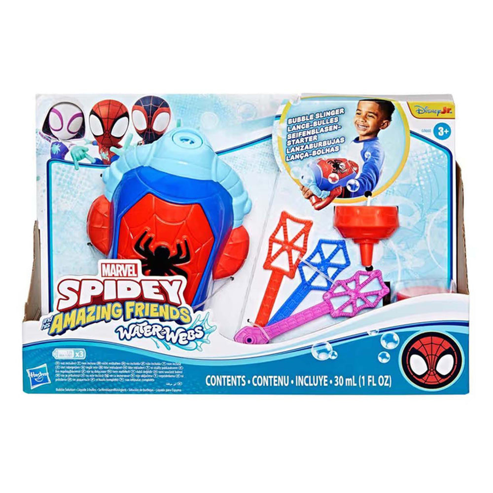 Hasbro spidey water-webs bellenblaasmachine - met bellenblaas