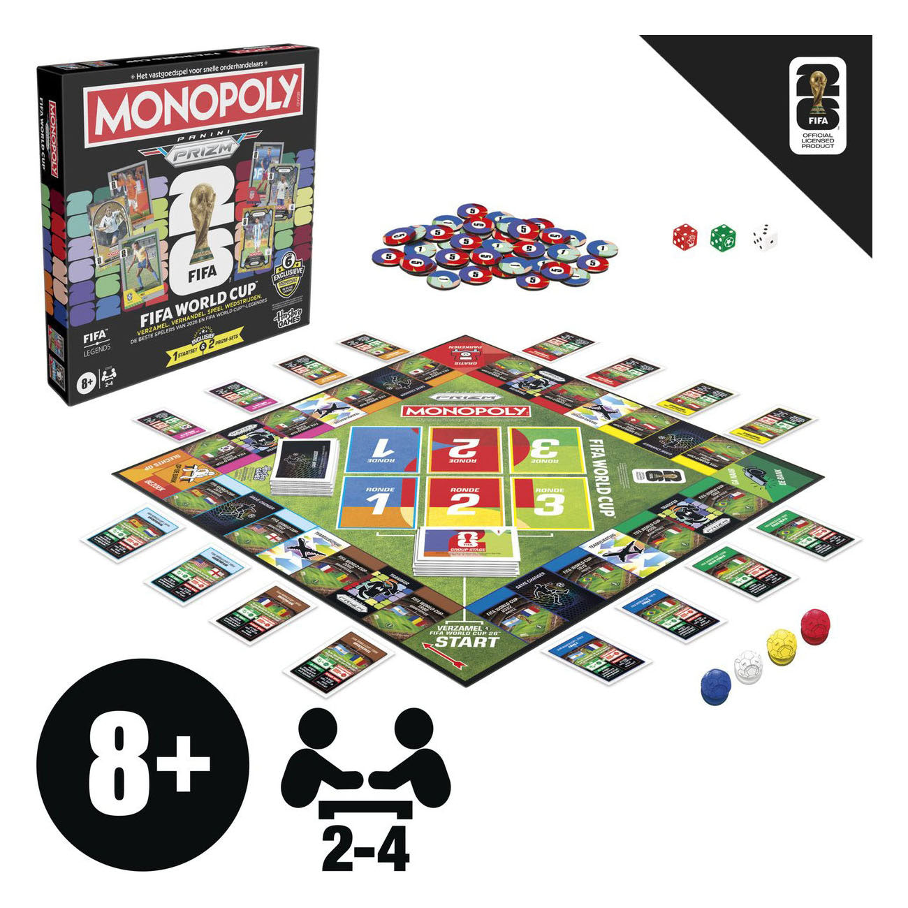 Monopoly panini prizm fifa world cup - bordspel