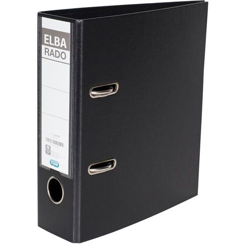Ordner elba rado plast zwart a5 500 vel karton pvc
